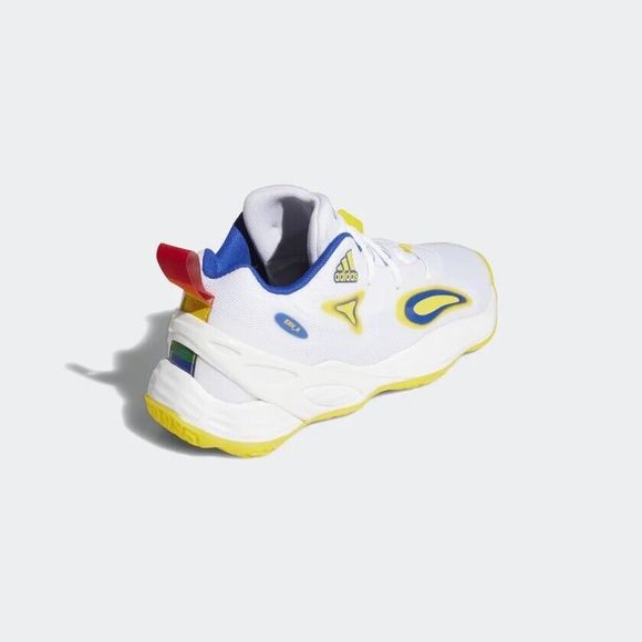 MEN\'S Adidas EXHIBIT A BASKETBALL SHOES White Team Yellow H69017 main image 10